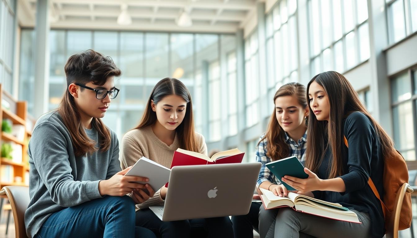 Modern university campus for students